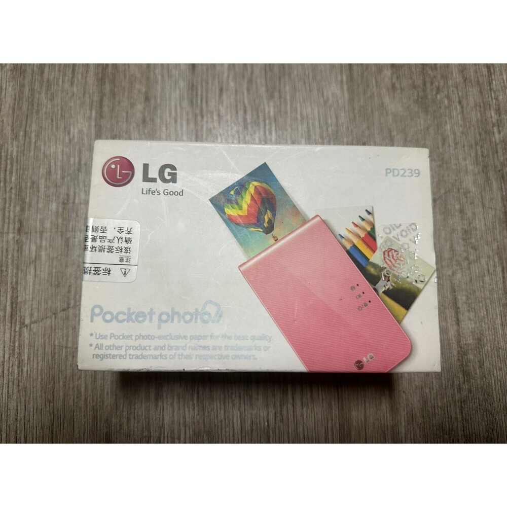 LG POCKET PHOTO PRINTER PD239 PORTABLE Aqua Blue